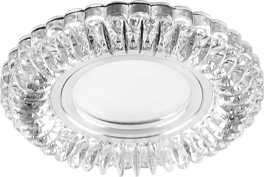 FERON Светильник встраиваемый с белой LED подсветкой CD904 потолочный MR16 G5.3 прозрачный FERON Светильник встраиваемый с белой LED подсветкой CD904 потолочный MR16 G5.3 прозрачный