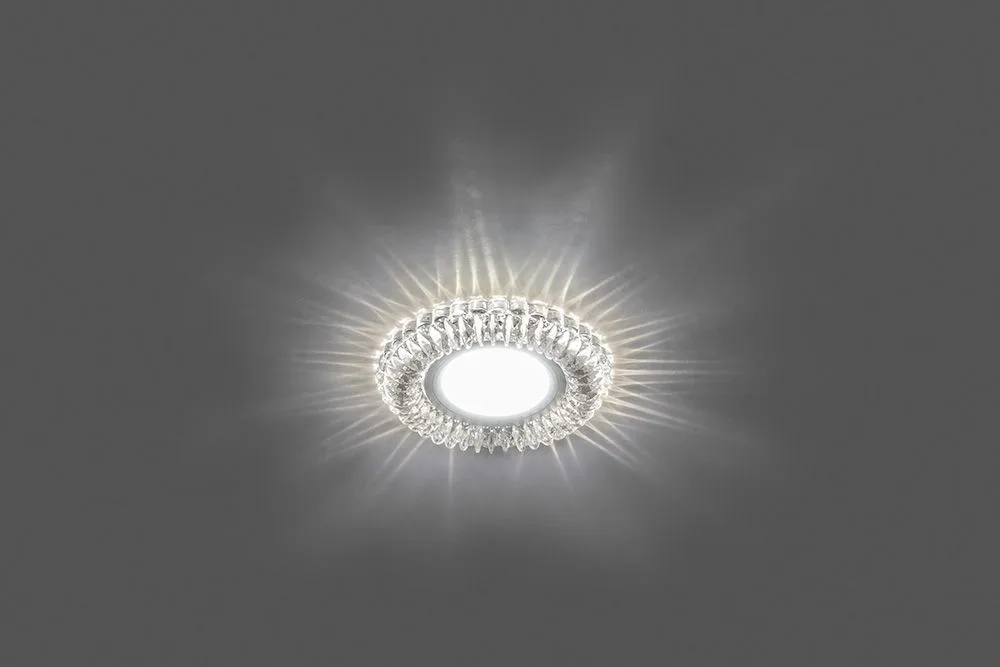 FERON Светильник встраиваемый с белой LED подсветкой CD904 потолочный MR16 G5.3 прозрачный FERON Светильник встраиваемый с белой LED подсветкой CD904 потолочный MR16 G5.3 прозрачный