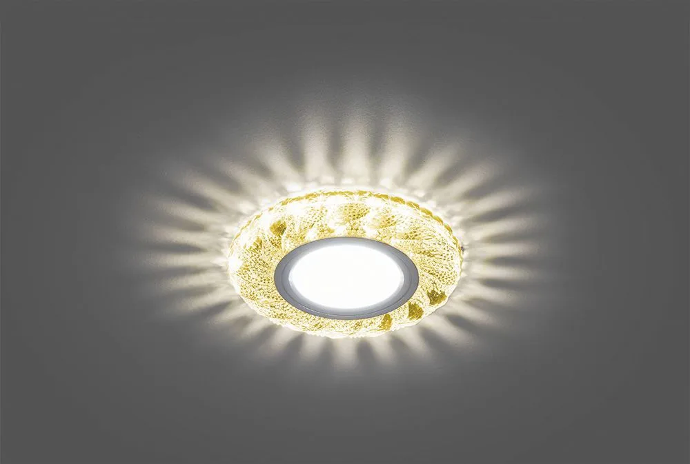 FERON Светильник встраиваемый с белой LED подсветкой CD907 потолочный MR16 G5.3 желтый FERON Светильник встраиваемый с белой LED подсветкой CD907 потолочный MR16 G5.3 желтый