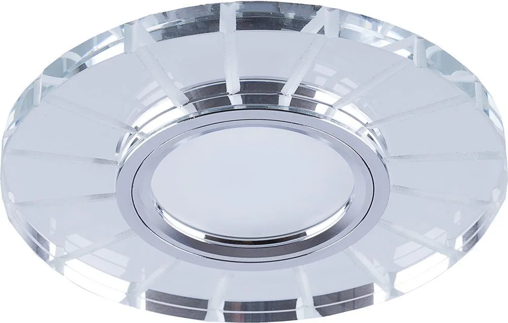 Светильник встраиваемый с LED подсветкой FERON CD982 потолочный MR16 G5.3 прозрачный, хром