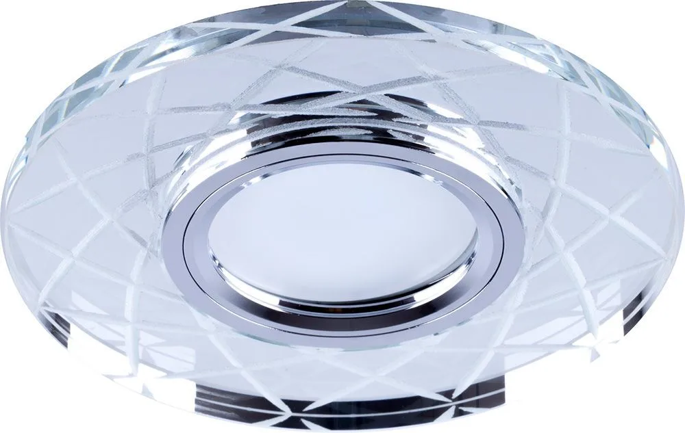 Светильник встраиваемый с LED подсветкой FERON CD983 потолочный MR16 G5.3 прозрачный, хром