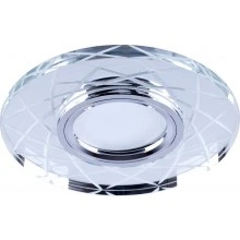 Светильник встраиваемый с LED подсветкой FERON CD983 потолочный MR16 G5.3 прозрачный, хром