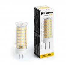 Лампа светодиодная FERON LB-434 G4 9W 175-265V 2700K 38143