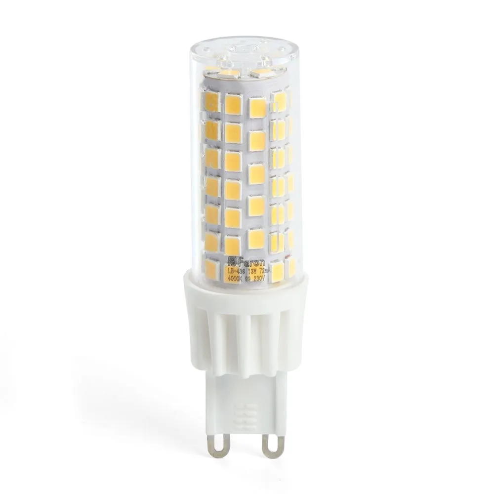 FERON Лампа светодиодная LB-436 G9 13W 175-265V 6400K 38154 FERON Лампа светодиодная LB-436 G9 13W 175-265V 6400K 38154
