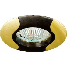 Светильник встраиваемый FERON 020T-MR16 потолочный MR16 G5.3 черно-золотистый 17682