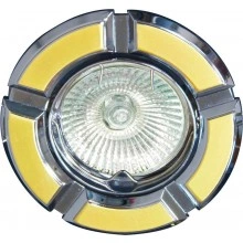 Светильник встраиваемый FERON 098T-MR16 потолочный MR16 G5.3 золото-хром 17638