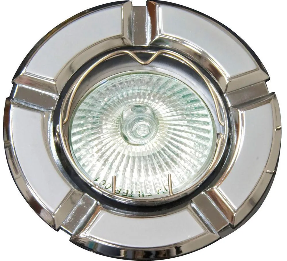 Светильник встраиваемый FERON 098T-MR16 потолочный MR16 G5.3 серый-хром 17639