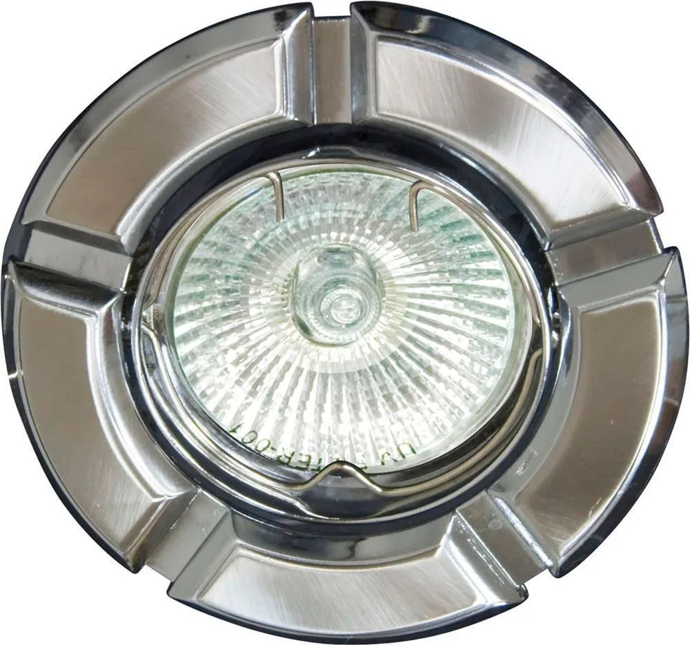FERON Светильник встраиваемый 098T-MR16 потолочный MR16 G5.3 титан-хром 17641 FERON Светильник встраиваемый 098T-MR16 потолочный MR16 G5.3 титан-хром 17641