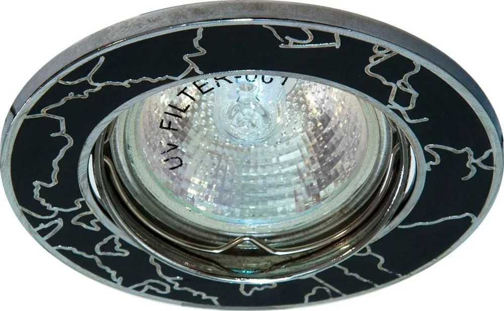 Светильник встраиваемый FERON 2001DL потолочный MR16 G5.3 черный 17159