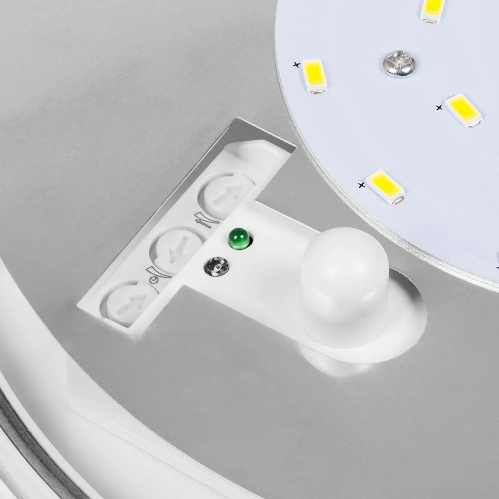 FERON Светильник пылевлагозащищённый 24LED, 12W, 4000K, в пласт. корпусе с датчиком, IP54, AL3004 28730 FERON Светильник пылевлагозащищённый 24LED, 12W, 4000K, в пласт. корпусе с датчиком, IP54, AL3004 28730