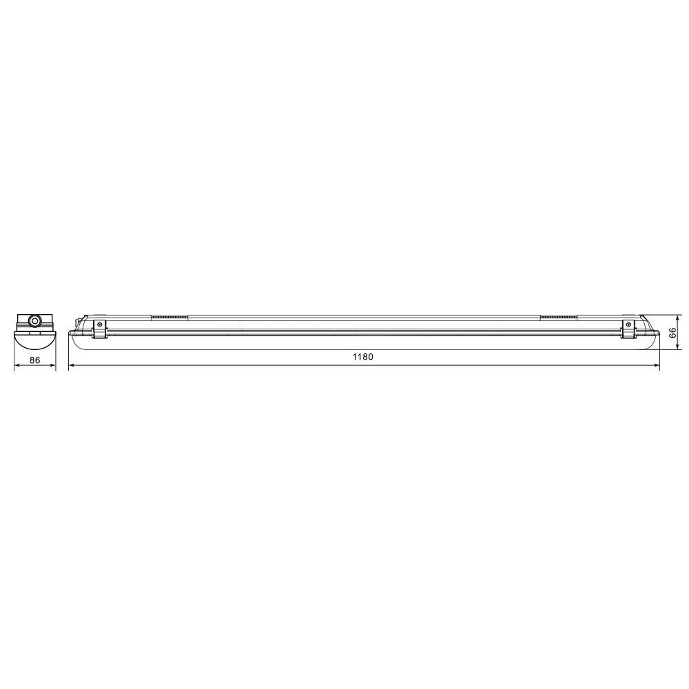 FERON Светодиодный светильник 192LEDs 6400K 40W в пластиковом корпусе IP65, AL5050 FERON Светодиодный светильник 192LEDs 6400K 40W в пластиковом корпусе IP65, AL5050