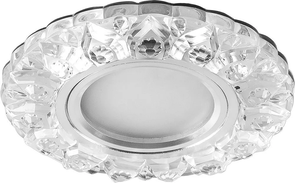 Светильник встраиваемый с белой LED подсветкой FERON CD908 потолочный MR16 G5.3 прозрачный
