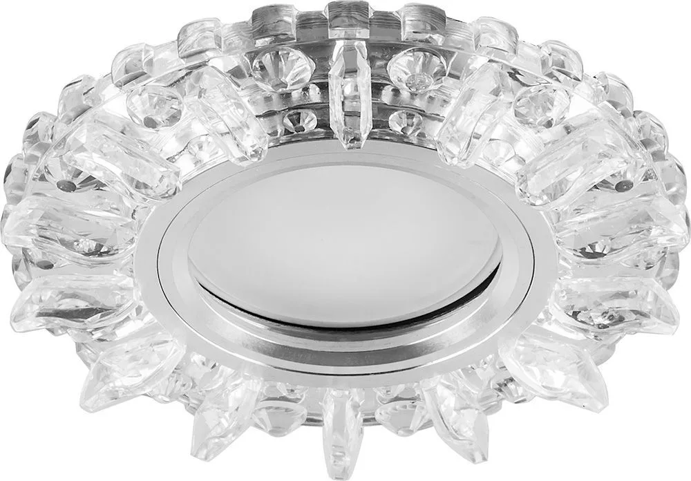 FERON Светильник встраиваемый с белой LED подсветкой CD910 потолочный MR16 G5.3 прозрачный FERON Светильник встраиваемый с белой LED подсветкой CD910 потолочный MR16 G5.3 прозрачный