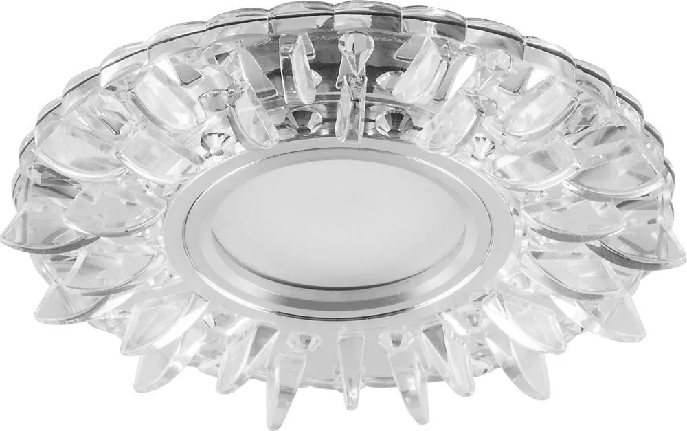 Светильник встраиваемый с белой LED подсветкой FERON CD911 потолочный MR16 G5.3 прозрачный