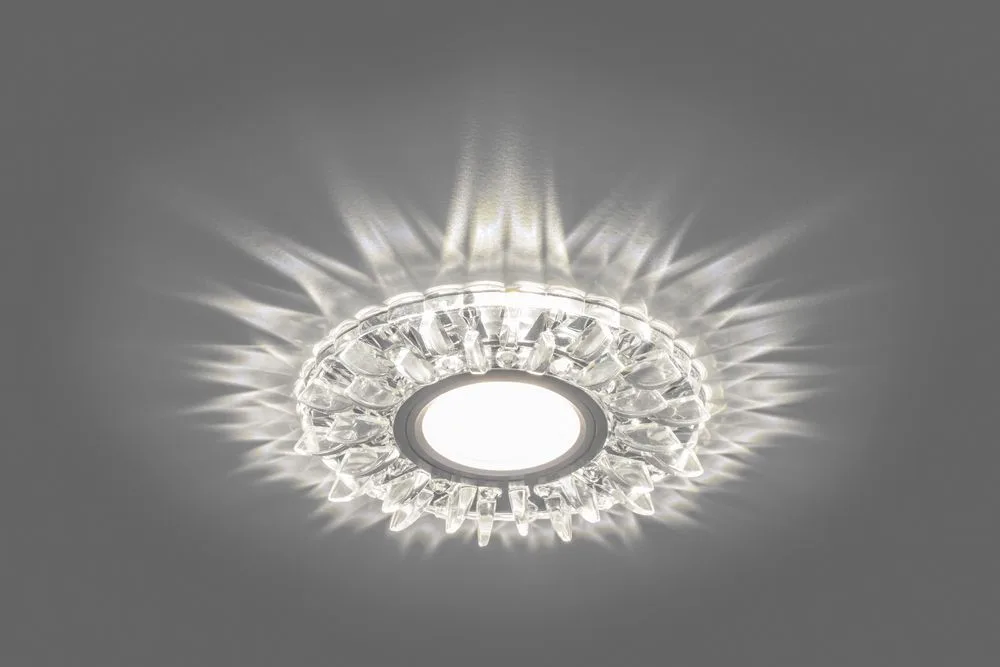 FERON Светильник встраиваемый с белой LED подсветкой CD911 потолочный MR16 G5.3 прозрачный FERON Светильник встраиваемый с белой LED подсветкой CD911 потолочный MR16 G5.3 прозрачный