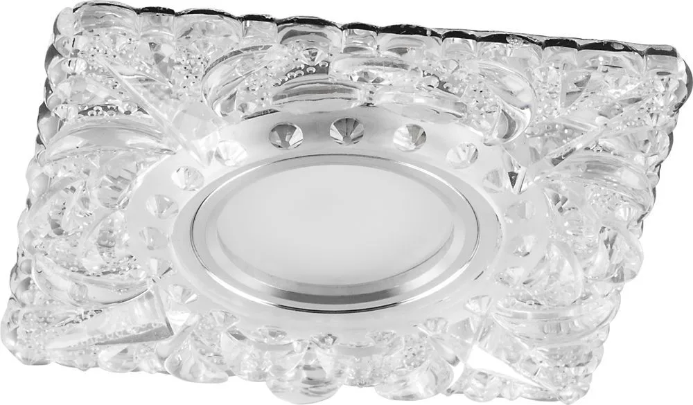 FERON Светильник встраиваемый с белой LED подсветкой CD920 потолочный MR16 G5.3 прозрачный FERON Светильник встраиваемый с белой LED подсветкой CD920 потолочный MR16 G5.3 прозрачный