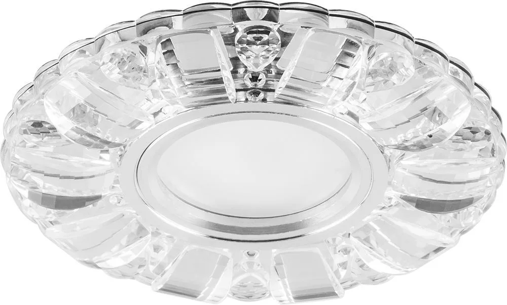 FERON Светильник встраиваемый с белой LED подсветкой CD921 потолочный MR16 G5.3 прозрачный FERON Светильник встраиваемый с белой LED подсветкой CD921 потолочный MR16 G5.3 прозрачный