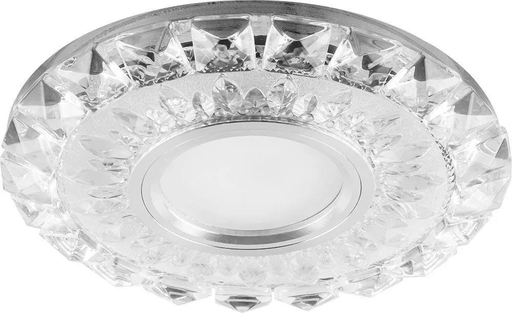 FERON Светильник встраиваемый с белой LED подсветкой CD922 потолочный MR16 G5.3 прозрачный FERON Светильник встраиваемый с белой LED подсветкой CD922 потолочный MR16 G5.3 прозрачный