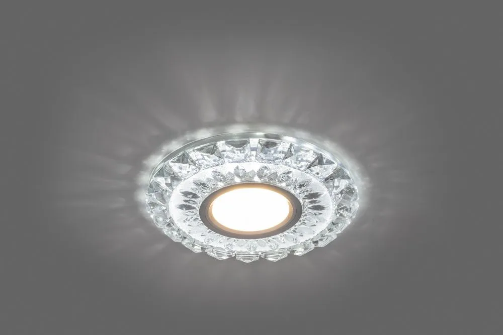 FERON Светильник встраиваемый с белой LED подсветкой CD922 потолочный MR16 G5.3 прозрачный FERON Светильник встраиваемый с белой LED подсветкой CD922 потолочный MR16 G5.3 прозрачный