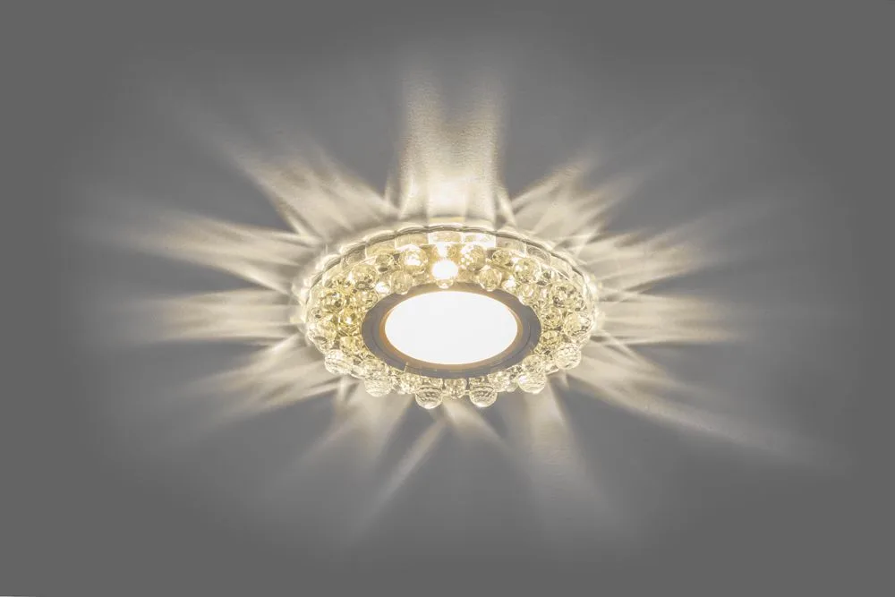 FERON Светильник встраиваемый с белой LED подсветкой CD924 потолочный MR16 G5.3 прозрачный FERON Светильник встраиваемый с белой LED подсветкой CD924 потолочный MR16 G5.3 прозрачный