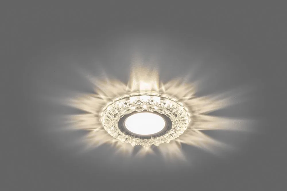 FERON Светильник встраиваемый с белой LED подсветкой CD925 потолочный MR16 G5.3 прозрачный FERON Светильник встраиваемый с белой LED подсветкой CD925 потолочный MR16 G5.3 прозрачный