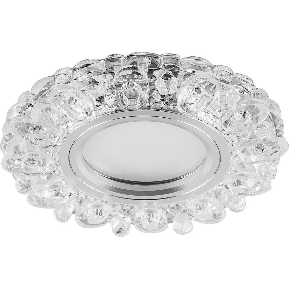 FERON Светильник встраиваемый с белой LED подсветкой CD926 потолочный MR16 G5.3 прозрачный FERON Светильник встраиваемый с белой LED подсветкой CD926 потолочный MR16 G5.3 прозрачный