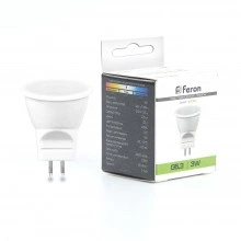 Лампа светодиодная FERON LB-271 MR11 G5.3 3W 230V 4000K 25552