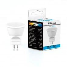 Лампа светодиодная FERON LB-271 MR11 G5.3 3W 230V 6400K 25553
