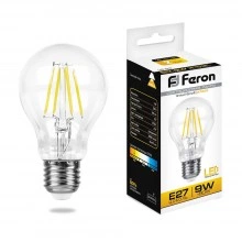 Лампа светодиодная FERON LB-63 Шар E27 9W 175-265V 2700K 25631