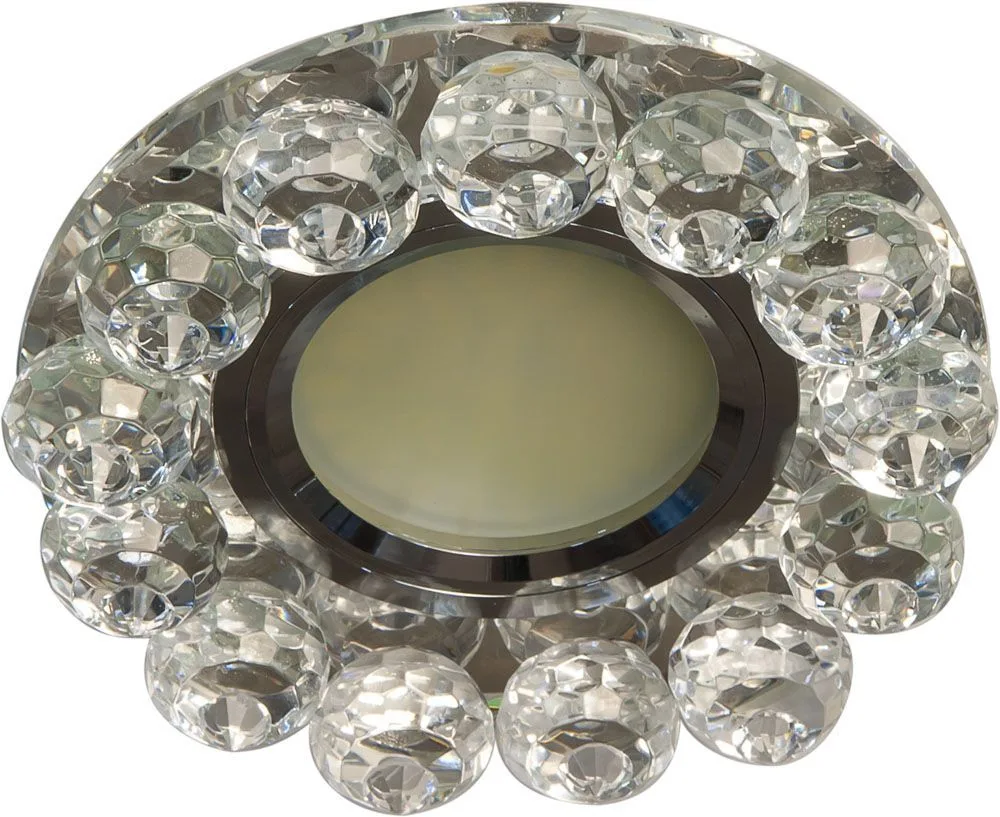 Светильник встраиваемый с белой LED подсветкой FERON CD7070 потолочный MR16 G5.3 прозрачный