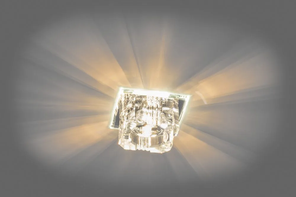 FERON Светильник встраиваемый с разноцветной LED подсветкой JD61 JCD9 прозрачный FERON Светильник встраиваемый с разноцветной LED подсветкой JD61 JCD9 прозрачный