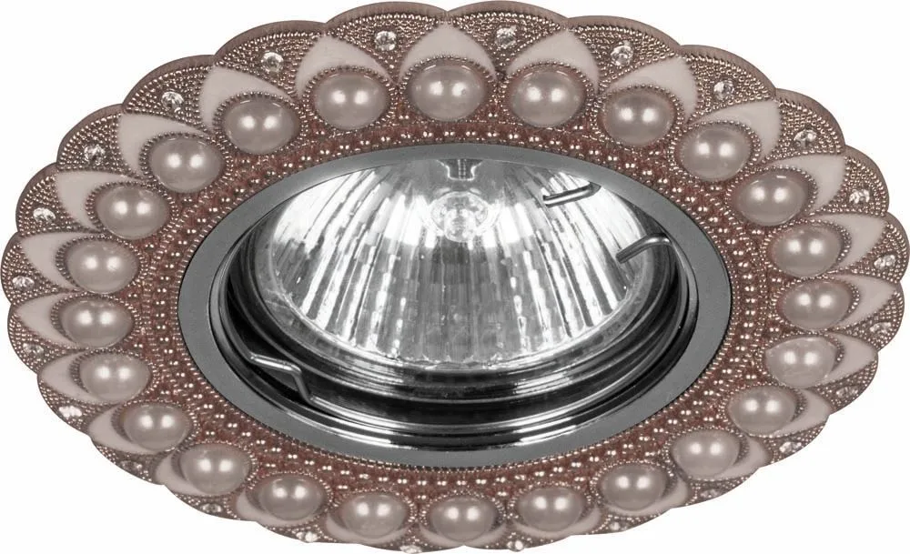 Светильник потолочный MR16 Max35W 220V G5.3, медь,хром, CD2050 28619