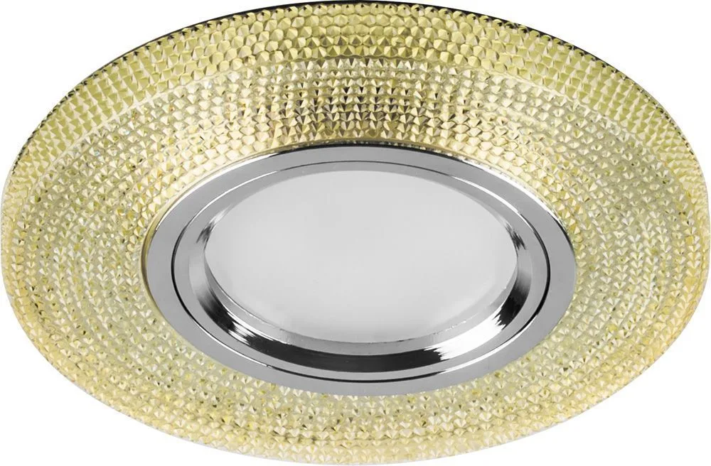 FERON Светильник встраиваемый с белой LED подсветкой CD972 потолочный MR16 G5.3 желтый FERON Светильник встраиваемый с белой LED подсветкой CD972 потолочный MR16 G5.3 желтый