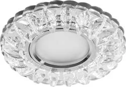 FERON Светильник встраиваемый с белой LED подсветкой CD933 потолочный MR16 G5.3 прозрачный FERON Светильник встраиваемый с белой LED подсветкой CD933 потолочный MR16 G5.3 прозрачный