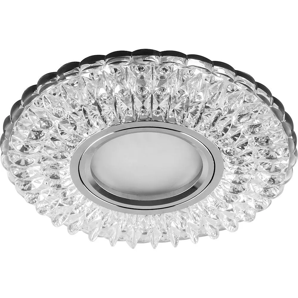 FERON Светильник встраиваемый с белой LED подсветкой CD937 потолочный MR16 G5.3 прозрачный FERON Светильник встраиваемый с белой LED подсветкой CD937 потолочный MR16 G5.3 прозрачный