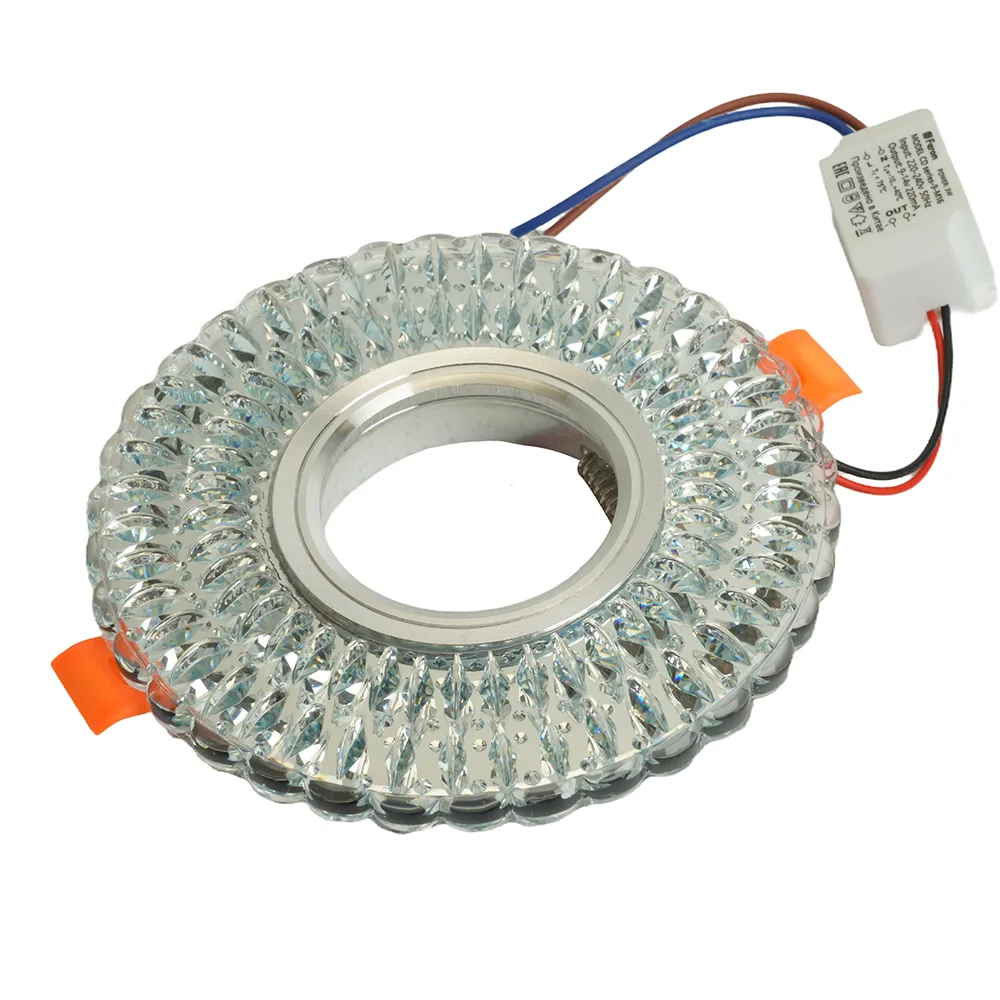 FERON Светильник встраиваемый с белой LED подсветкой CD937 потолочный MR16 G5.3 прозрачный FERON Светильник встраиваемый с белой LED подсветкой CD937 потолочный MR16 G5.3 прозрачный
