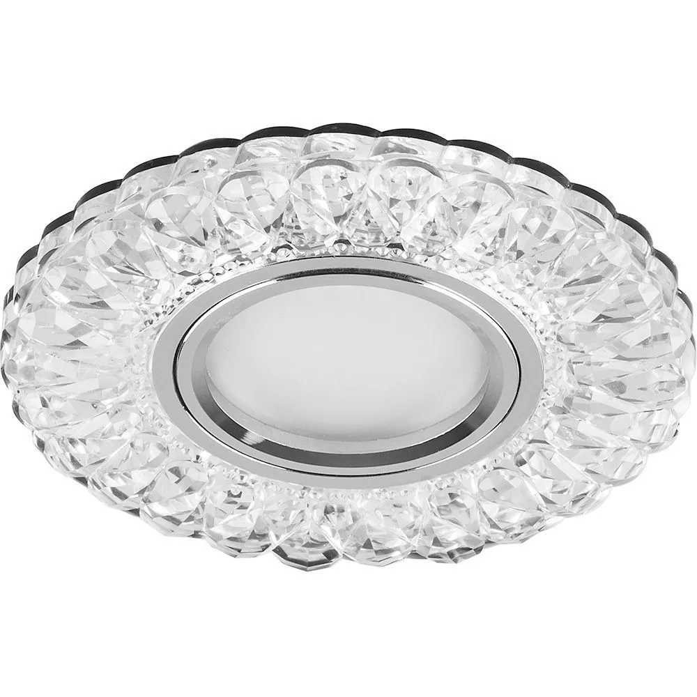 FERON Светильник встраиваемый с белой LED подсветкой CD938 потолочный MR16 G5.3 прозрачный FERON Светильник встраиваемый с белой LED подсветкой CD938 потолочный MR16 G5.3 прозрачный