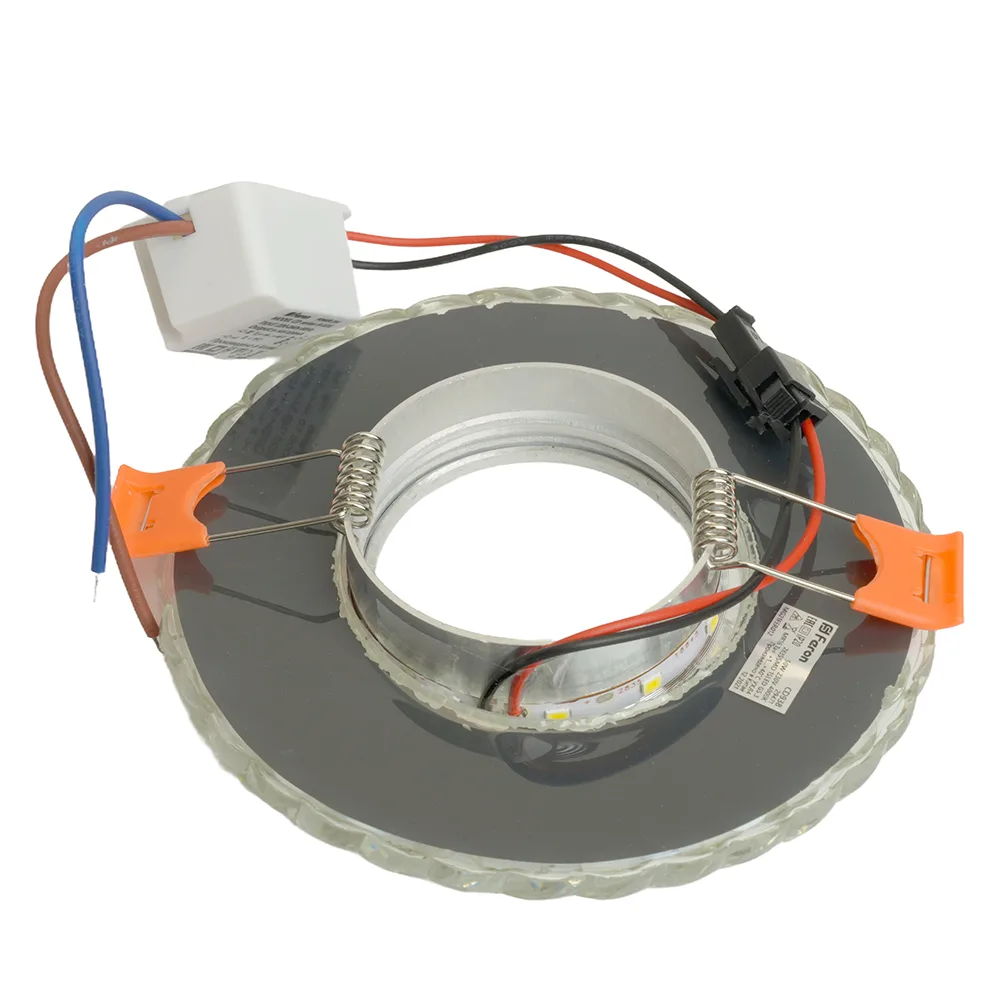 FERON Светильник встраиваемый с белой LED подсветкой CD938 потолочный MR16 G5.3 прозрачный FERON Светильник встраиваемый с белой LED подсветкой CD938 потолочный MR16 G5.3 прозрачный