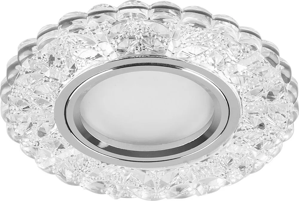 FERON Светильник встраиваемый с белой LED подсветкой CD939 потолочный MR16 G5.3 прозрачный FERON Светильник встраиваемый с белой LED подсветкой CD939 потолочный MR16 G5.3 прозрачный