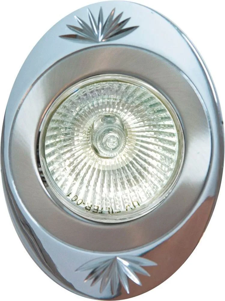 Светильник встраиваемый FERON DL250 потолочный MR16 G5.3 титан-хром 17908