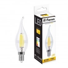 Лампа светодиодная FERON LB-67 Свеча на ветру E14 7W 230V 2700K 25727
