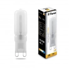 Лампа светодиодная FERON LB-431 G9 7W 230V 2700K 25755