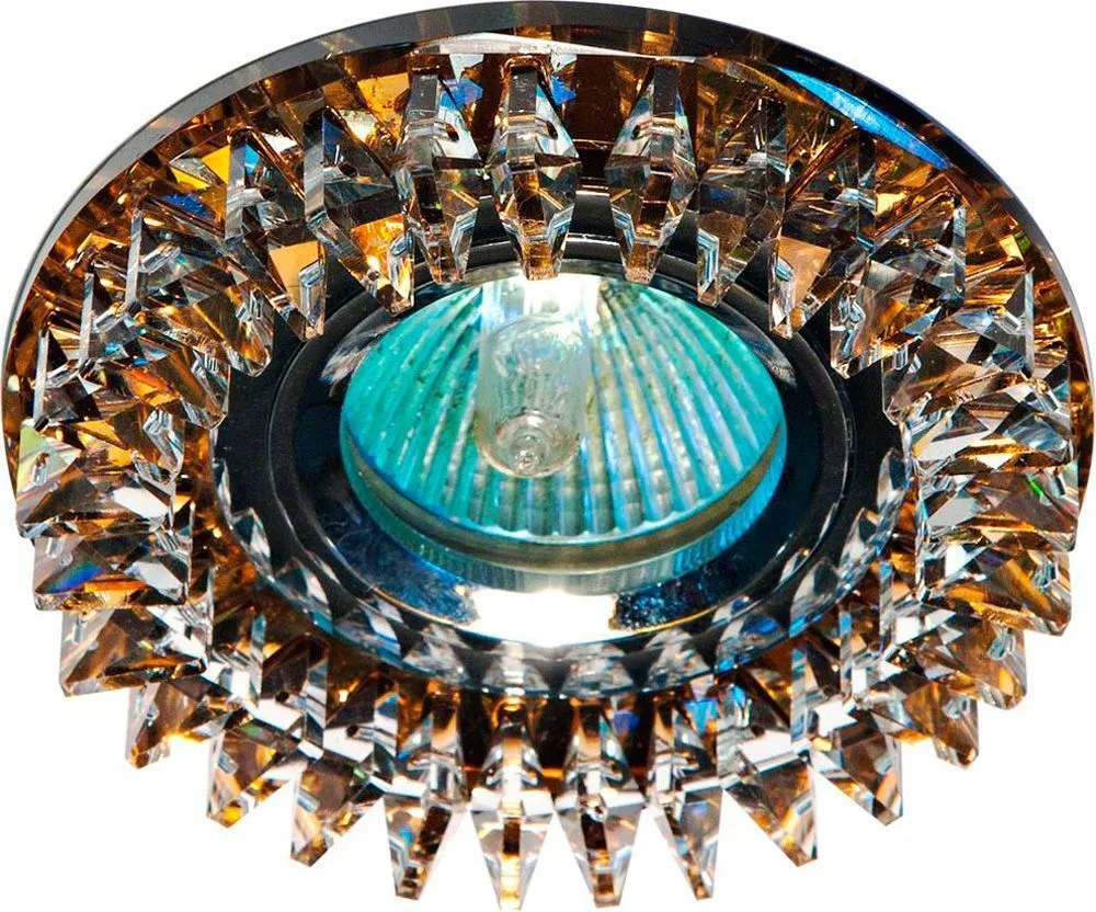 Светильник встраиваемый FERON CD2540 потолочный MR16 G5.3 коричневый, хром 18924