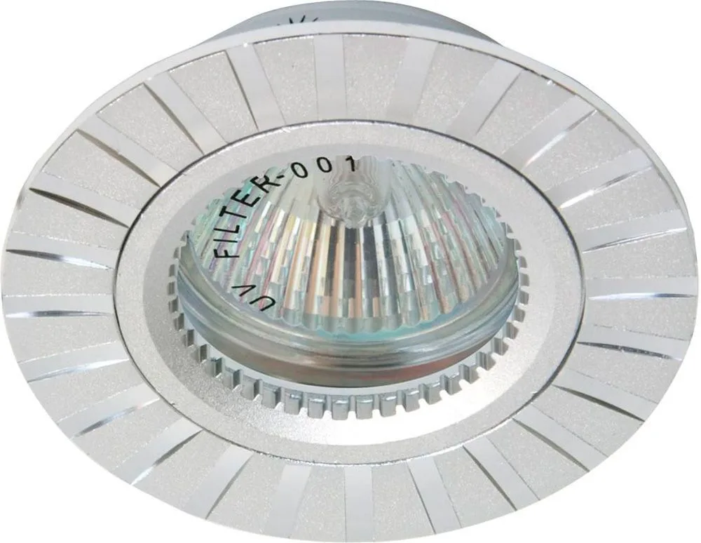 Светильник встраиваемый FERON GS-M364 потолочный MR16 G5.3 серебристый 17930