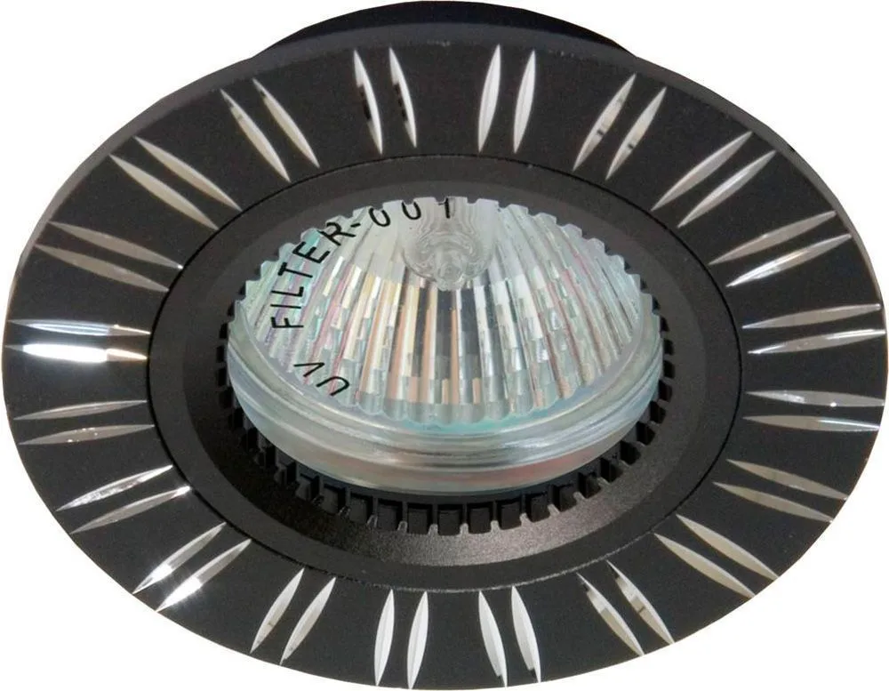 Светильник встраиваемый FERON GS-M393 потолочный MR16 G5.3 черный 17940