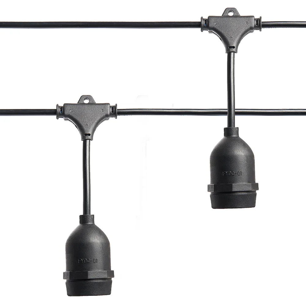 Гирлянда FERON CL50-13-1 Евро белт-лайт на подвесах 230V черный IP65 13м 41826