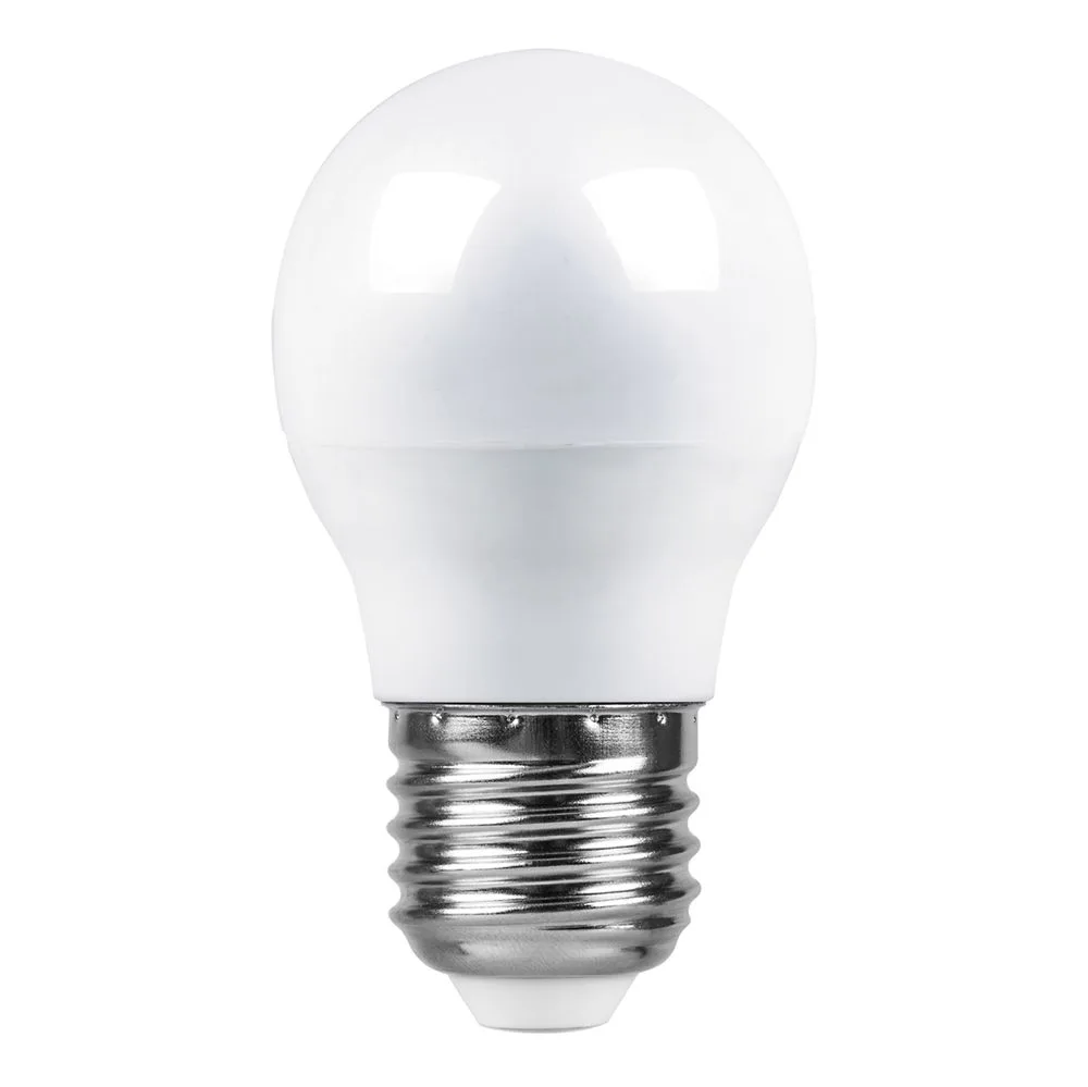 FERON Лампа светодиодная LB-95 Шарик E27 7W 175-265V 2700K 25481 FERON Лампа светодиодная LB-95 Шарик E27 7W 175-265V 2700K 25481