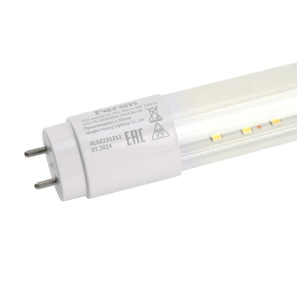 FERON Лампа светодиодная LB-214 G13 9W 175-265V 0,6м 38215 FERON Лампа светодиодная LB-214 G13 9W 175-265V 0,6м 38215