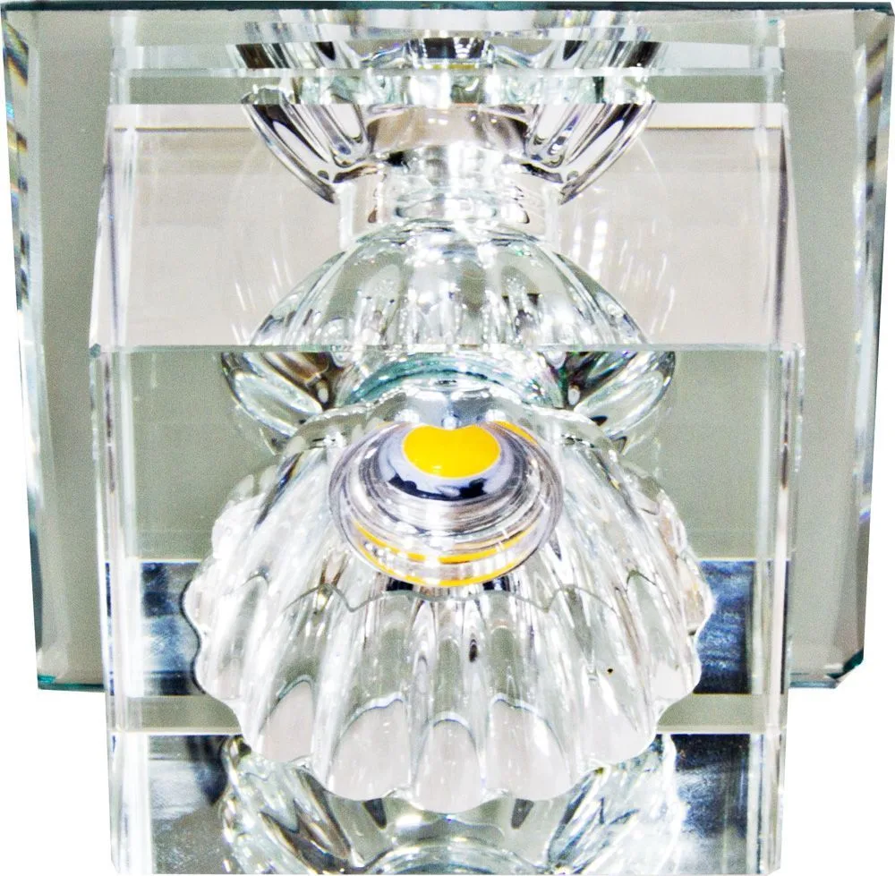 Светильник встраиваемый светодиодный FERON JD55 потолочный 10W 3000K прозрачный