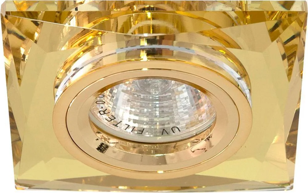 Светильник встраиваемый FERON 8150-2 потолочный MR16 G5.3 желтый 18636